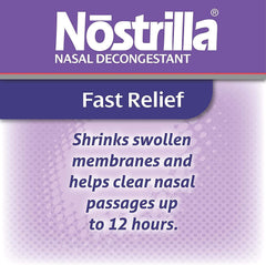 Nostrilla nasal decongestant spray six-pack shown for convenient multi-pack