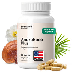 Nourished AndroEase Plus bottle with label