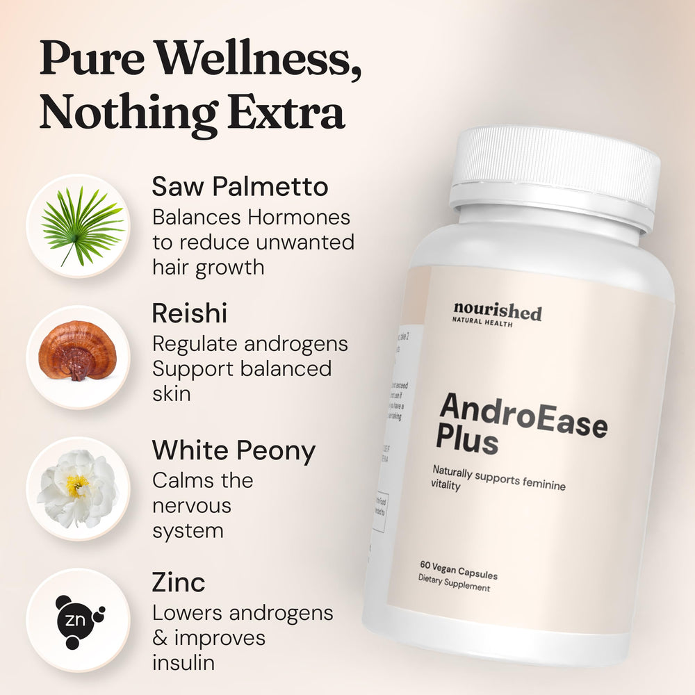 Nourished AndroEase Plus ingredient-green-tea-leaf signaling antioxidant support