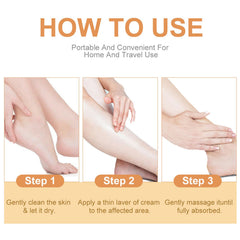 NovaCharm cracked heels relief through deep moisturization and renewal.