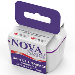 Novadent Dentures Cleaner Soaking Bath Classic – front view