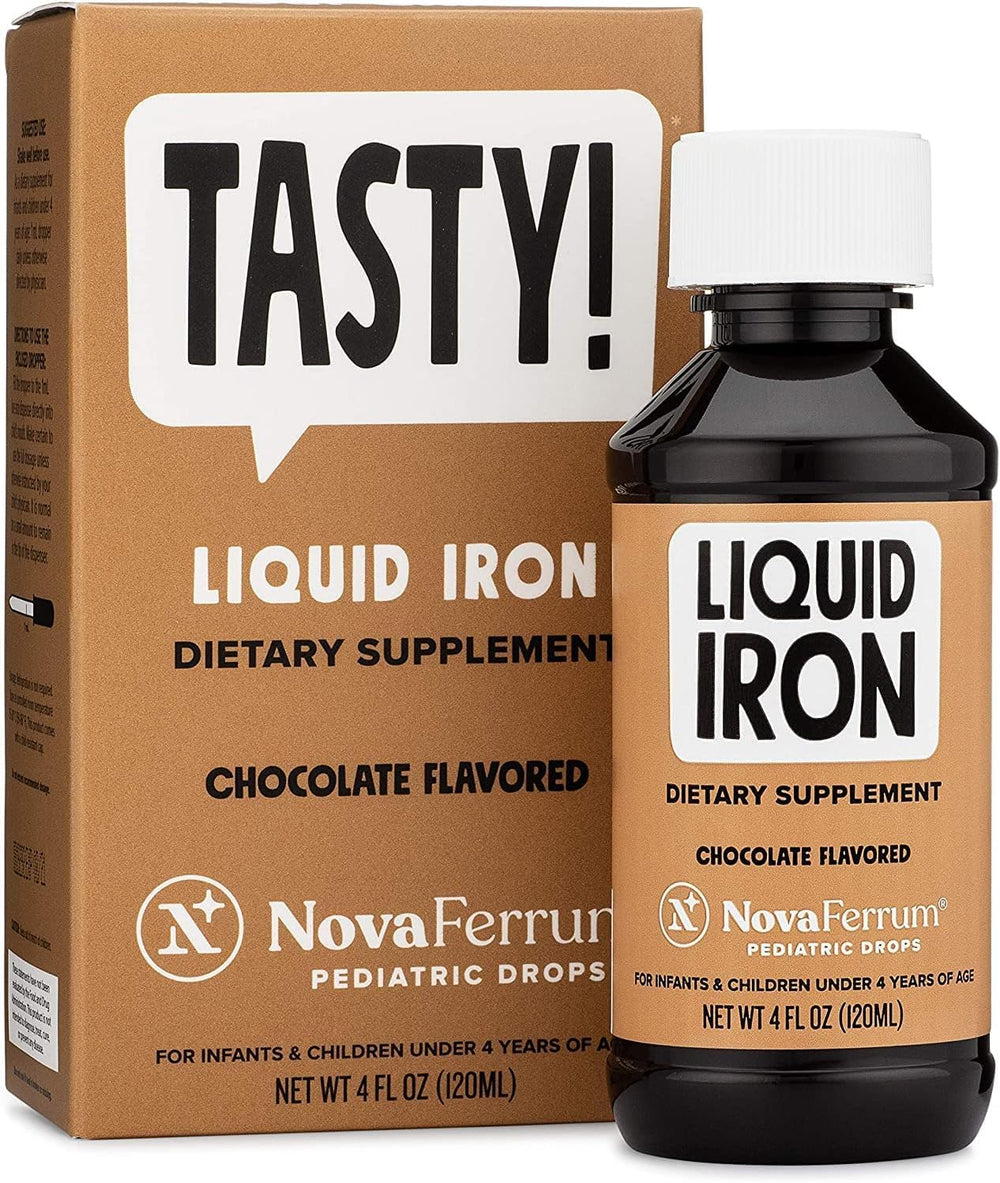 NovaFerrum Tasty liquid iron drops for infants and children — 1 mL dose with 15 mg iron