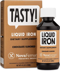 NovaFerrum Tasty liquid iron drops for infants and children — 1 mL dose with 15 mg iron