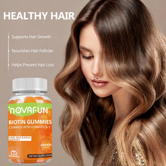 Biotin gummies with vitamins C and E imagery