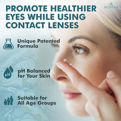 NOVEHA Eyelid Cleanser travel-size bottle for on-the-go cleansing.
