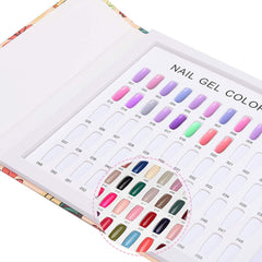 Noverlife color swatch chart display highlights vibrant polish options.