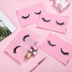 Noverlife eyelash bags with zipper closure keep items secure.