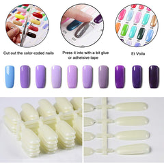 Noverlife professional polish display supports organized color planning.