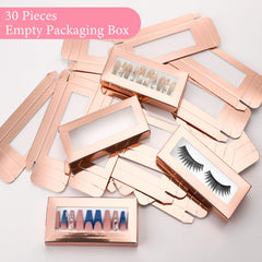 Noverlife rose gold nail box closeup highlights elegant design.