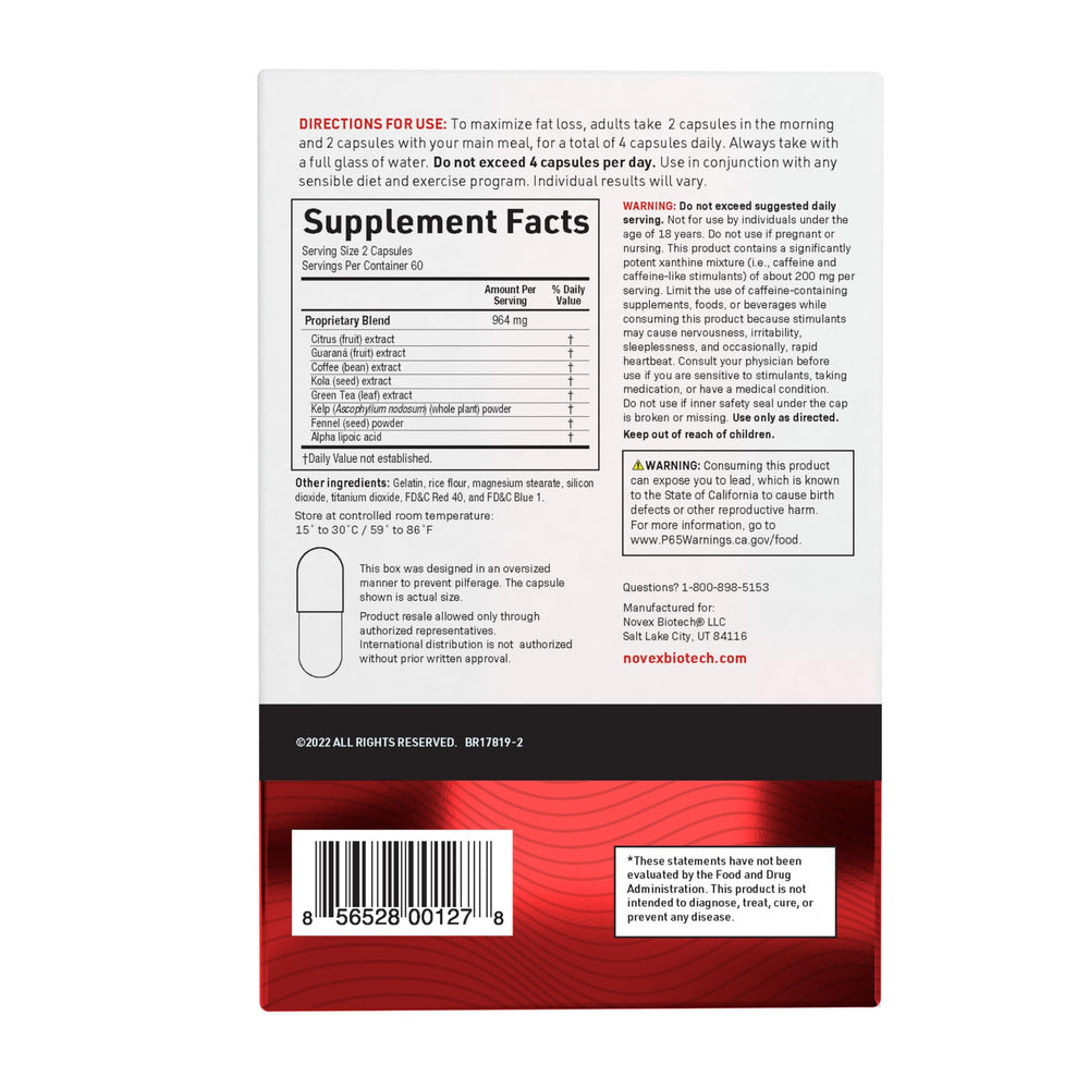 Clinically tested fat-burning ingredients in ThermoDyne