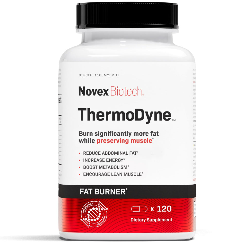 Novex Biotech ThermoDyne thermogenic fat burner for men – 120 count bottle