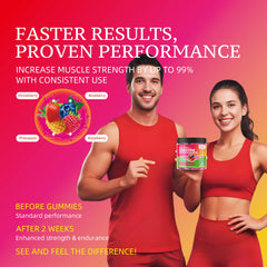 Gummies promoting muscle strength and recovery