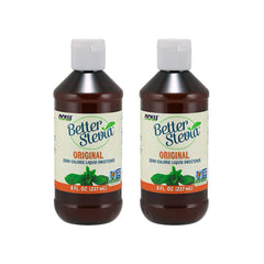 NOW Foods BetterStevia Original Liquid Extract bottles in a 2-pack (8 oz each)