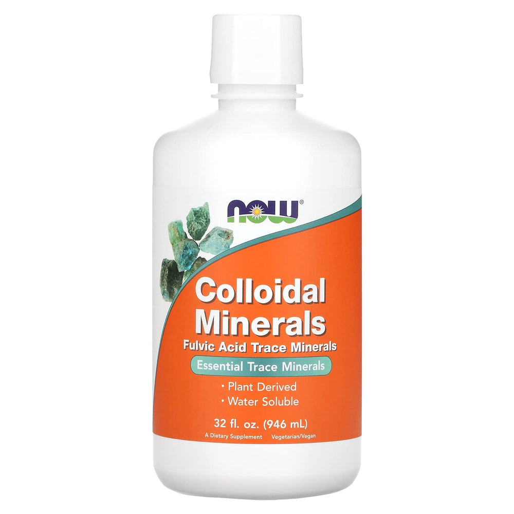 NOW Foods Colloidal Minerals bottle with label