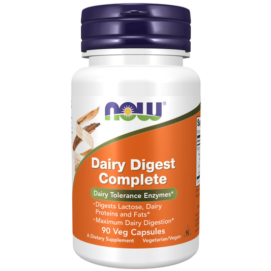 NOW Foods Dairy Digest Complete bottle with label