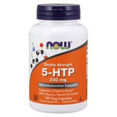 Now Foods 5-HTP bottle front with label