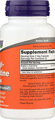 Front view of NOW Foods Acetyl L-Carn bottle