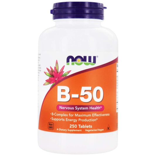 Now Foods B-50 250 Tablet bottle front view