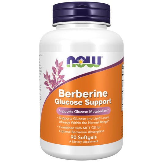 NOW Foods Berberine Glucose Support 90 Softgels hero image