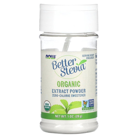 Now Foods Better Stevia Powder Organic 1 oz