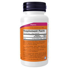 Biotin 5,000 mcg vegetarian capsules close-up