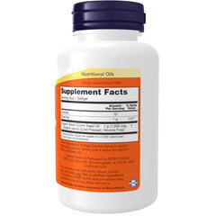 NOW Foods Black Cumin Seed Oil softgels and bottle