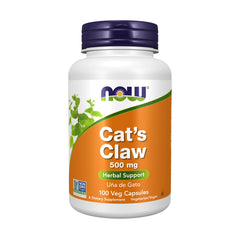 NOW Foods Cat's Claw 500 mg bottle - front view