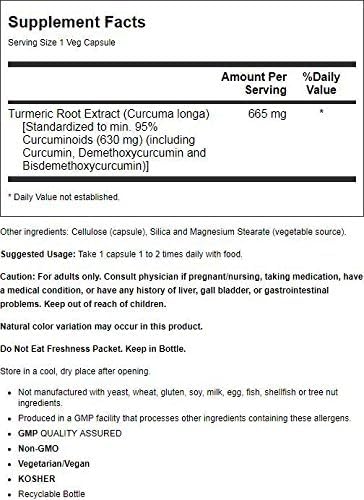 Curcumin extract 95% 700mg capsules close-up