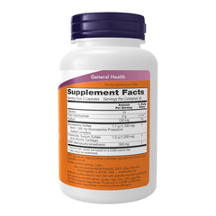 Label detail showing glucosamine, chondroitin and MSM