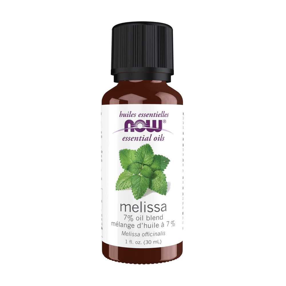 NOW Foods Melissa Oil bottle ready for diffusion and mood uplift