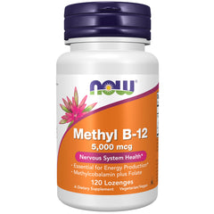 NOW Foods Methyl B-12 5000 mcg bottle label