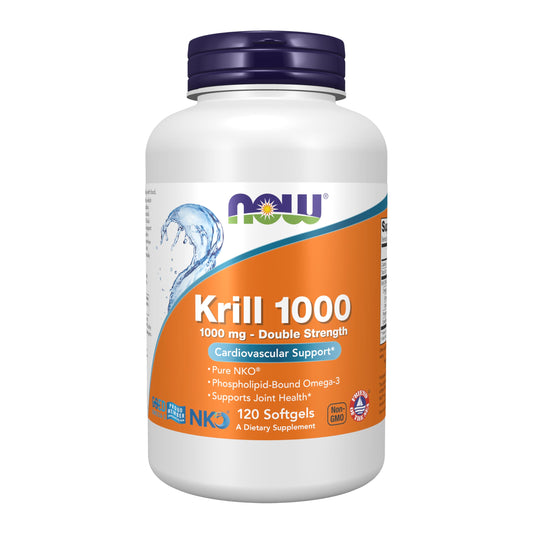 NOW Foods Neptune Krill Oil 1000 mg softgels front view