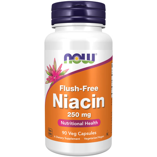 NOW Foods Niacin 250 mg Flush-Free bottle front