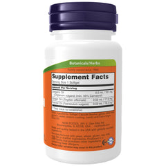 Label on NOW Foods oregano oil bottle showing 55% Carvacrol