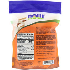 Nutrition facts panel for NOW Foods psyllium husks