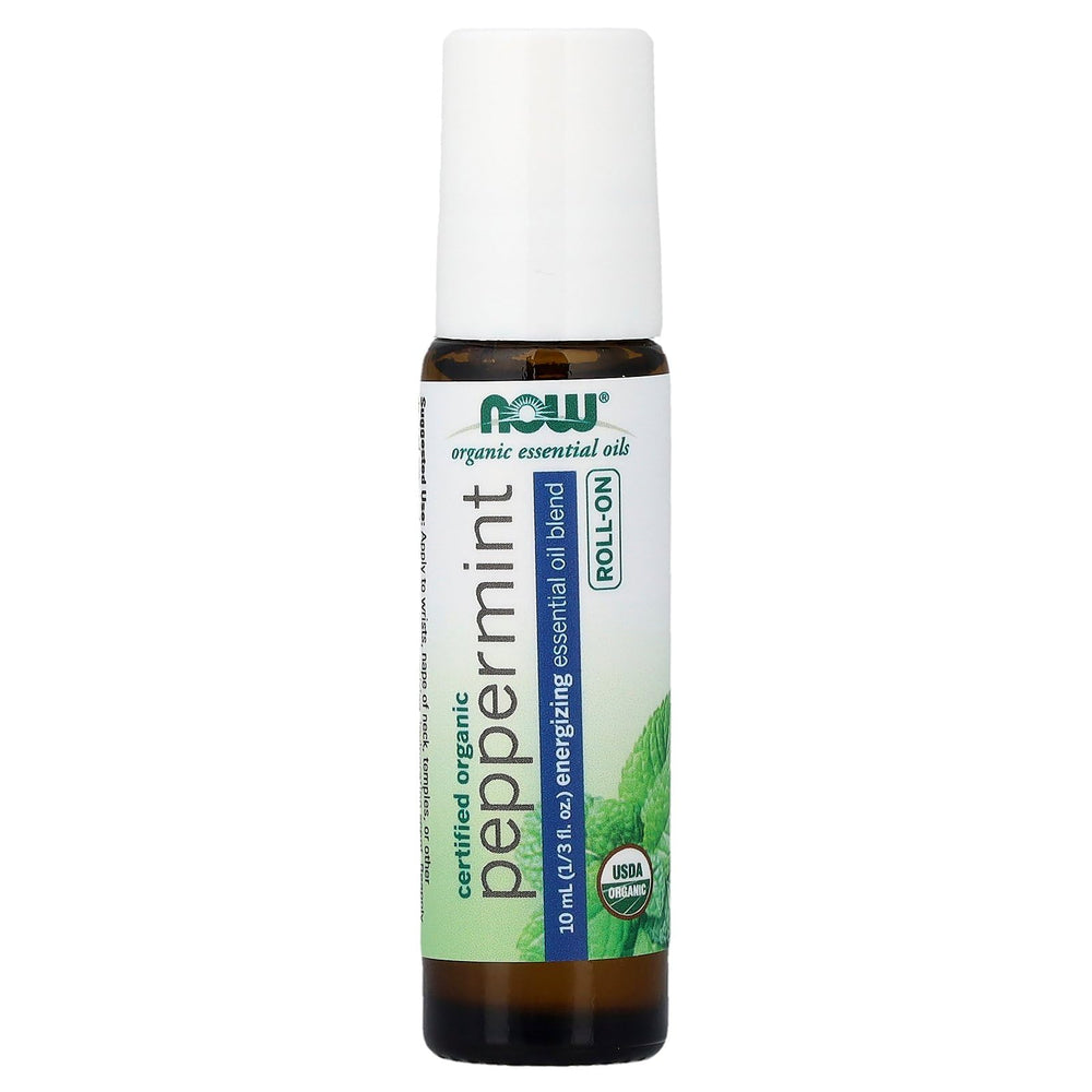 Roll-on applicator for peppermint essential oil
