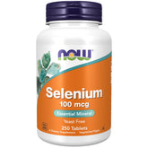 NOW Foods Selenium 100 mcg L-Selenomethionine bottle label