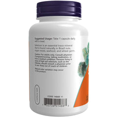 Close-up of NOW Foods Selenium VCaps capsules