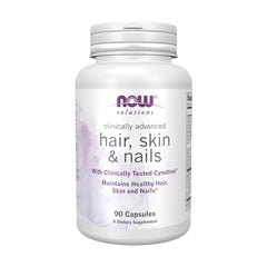 NOW Foods Solutions Hair, Skin & Nails bottle with 90 Veg Capsules