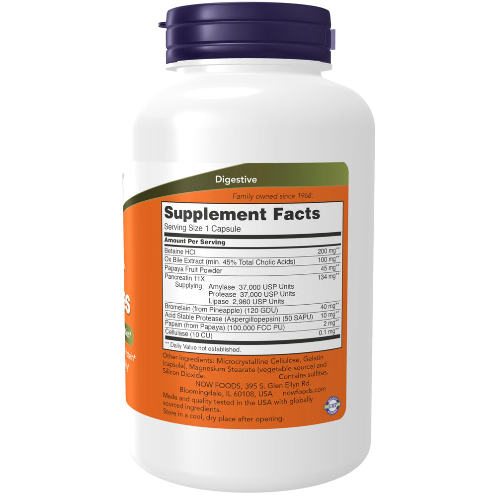 NOW Foods Super Enzymes capsules close-up
