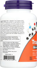 Side profile of two-pack Now Foods True Calm Amino Relaxer bottles