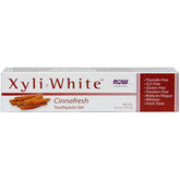 NOW Foods XyliWhite CinnaFresh Toothpaste Gel 6.4 oz bottle front