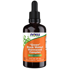 NOW Green Black Walnut Wormwood Complex Liquid bottle 2 oz