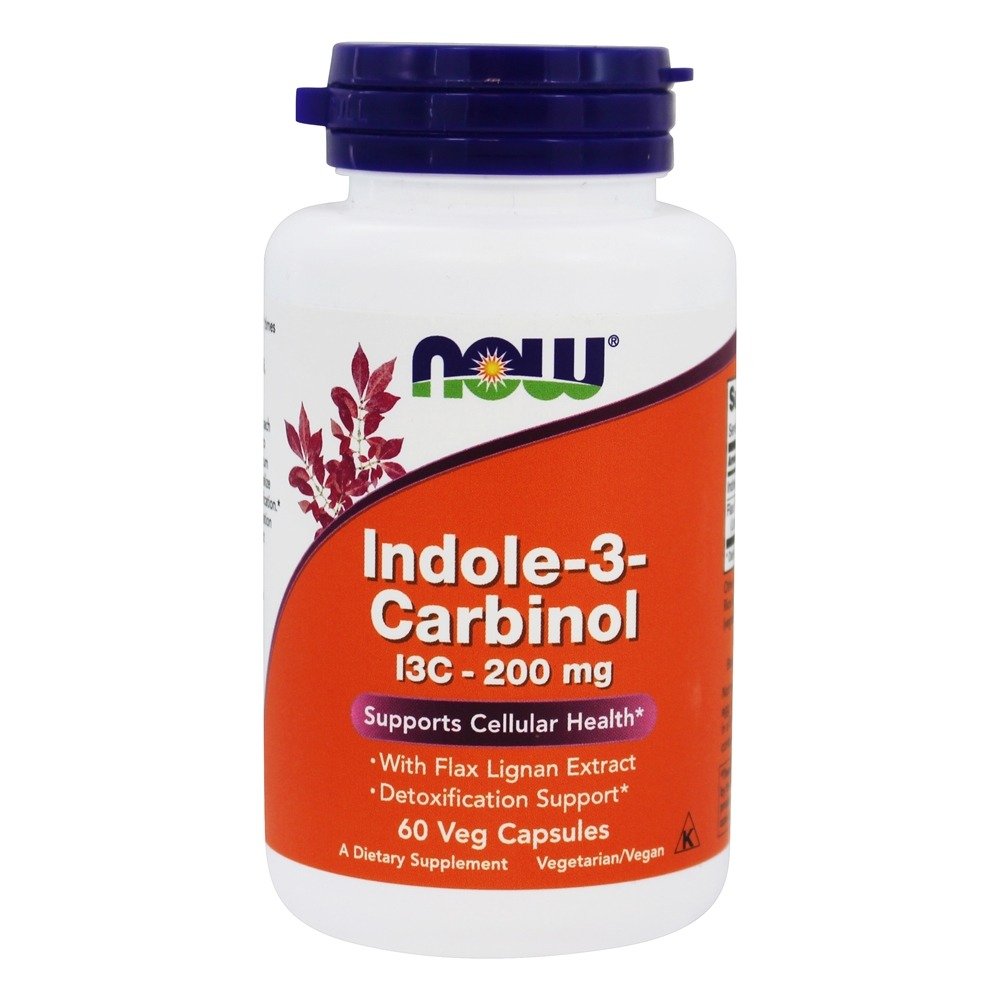Close-up of Now I3C 200 mg capsules