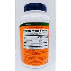 NOW Inulin Prebiotic Fos 8-Ounces Pack of 2 back label