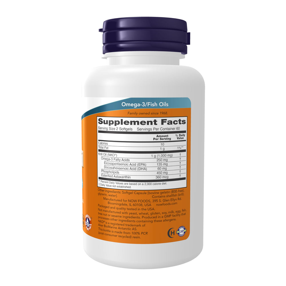 Krill Oil phospholipid-bound omega-3 label