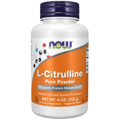NOW L-Citrulline Pure Powder 4 oz front view