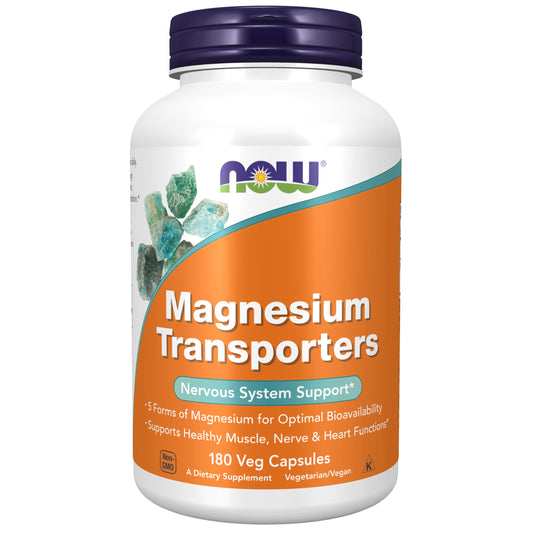 NOW Foods Magnesium Transporters bottle - front view