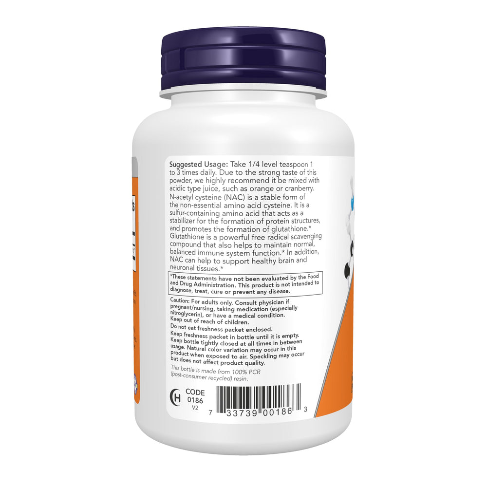 NAC 600 mg powder packaging science illustration