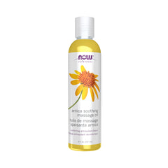 NOW Solutions Arnica Soothing Massage Oil bottle (8 oz)